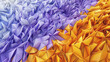 abstract polygonal design of lavender and saffron, ideal for an elegant abstract background