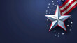 Happy 4th of July Banner star Vector illustration, generative Ai