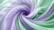 dynamic circular swirls of lavender and emerald green, ideal for an elegant abstract background