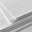 Closeup of a stack of white paper