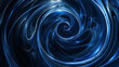 dynamic circular swirls of midnight blue and azure, ideal for an elegant abstract background