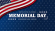 Memorial Day USA Flag Background
