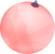 Pink transparent ball