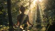 Bewusstsein und Natur: Meditation im Waldlicht