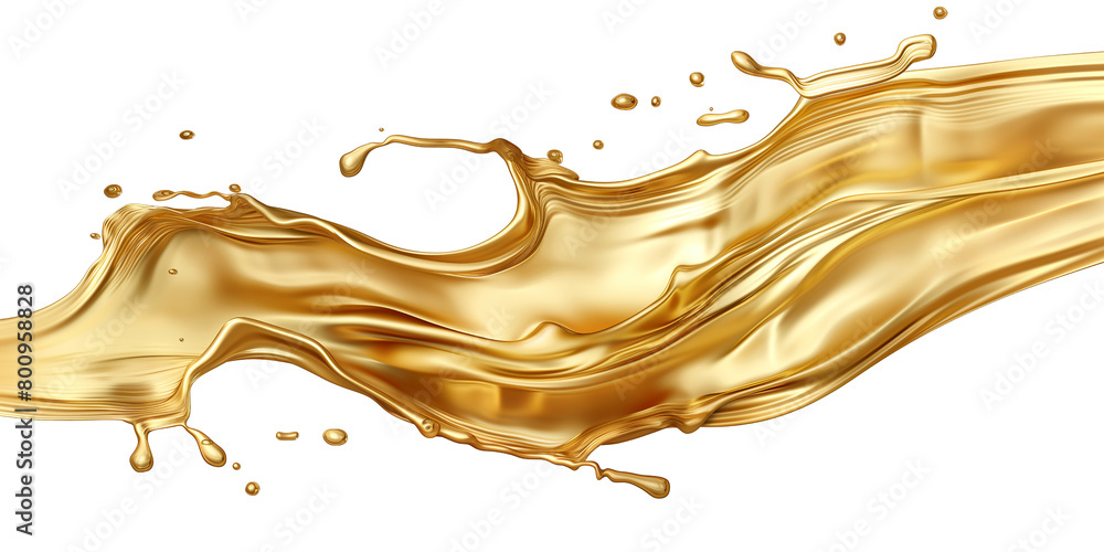 Liquid gold splash with transparent background Stock Illustration ...