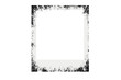 a dirty wall texture frame background on transparent background