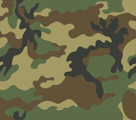 Wall Mural - Camouflage texture classic military, modern background for textiles