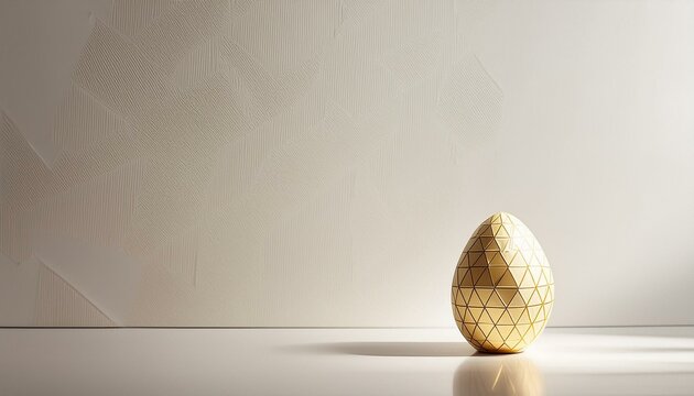 golden egg on a white background