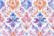 Pastel and White Khram Seamless Pattern in Gouache
