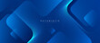 © MooJook - Abstract blue background with glowing geometric lines. Modern blue gradient square shape design. Futuristic technology concept. Suit for brochure, corporate, website, poster, banner, cover, flyer