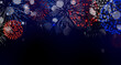 Fireworks background for the 4th of July or Bastille Day