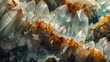Zoom in on the hidden beauty of minerals, emphasizing their unique formations and geological relevance through a detailed close-up shot that tells a story of Earths history