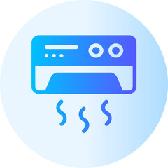 Wall Mural - air conditioner gradient icon