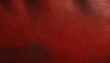 Illustration of a red detailed leather texture close up on wide banner background with copy space. Generative ai