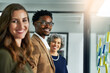 © peopleimages.com - Meeting, solidarity and portrait of business people in office for corporate, brainstorming or teamwork. Employee, diversity and collaboration in job for financial planning, growth or review on profit