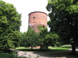 Rundturm der Burg Salzwedel in der  historischen Stadt in der Altmark in Sachsen-Anhalt