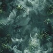 Background of cannabis leaves pattern, AI-generated.