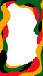 © Natali2510 - Blank abstract Juneteenth vertical frame. Freedom Day border. Black History Month. June 19. Place for text. Vector Illustration