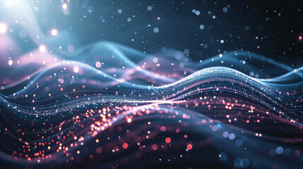 Wall Mural - abstract wavy futuristic background for your design