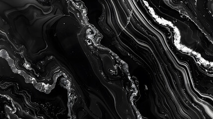 Wall Mural - abstract black marble background Marble background. Generative AI.