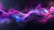 © Best Designs - Banner website header design in purple, pink, and blue abstract dynamic colour flow wave with a gritty black background.
