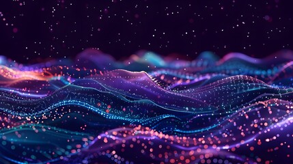 Wall Mural - data transfer concept. digital wallpaper, ai generative
