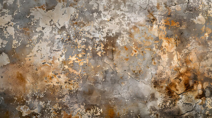Wall Mural - vintage wallpaper wall canvas pattern brown ancient aged texture cement antique marble background. Generative AI.