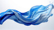 Silky sky blue ripples. Abstract fluidity waves wallpaper. Dynamic blue liquid artwork. Artistic blue fluid cover