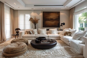 Wall Mural - Chic living room.