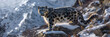 Majestic Snow Leopard: A Glimpse into the Wild Amidst Sub-Zero Temperatures