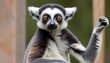 A Lemur With Its Arms Crossed A Playful Gesture T