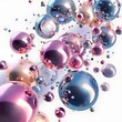 © Mehak - Cosmetic essence liquid bubbles molecules antioxidant of liquid bubble