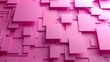   A pink backdrop featuring assorted squares and rectangles of differing sizes and forms in the picture's focal point