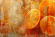 Oranges textured backdrop. Concepts Freshness and health Citrus fruits and natural textures