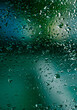 © Vlada Zaharova  - water drops on glass the melancholy mood of a rainy day. with raindrops on a window abstract