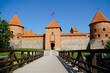 Trakai, Lithuania - Medieval castle, entrance tower and brige