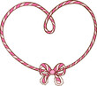 © Natsicha - Pink Disco Retro lasso rope in heart shape Girly Cowboy Doodle Drawing