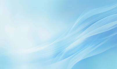 Wall Mural - Light blue background, light gradient, soft lines, white space at the top of screen, simple style, highend feel, high resolution, light color scheme