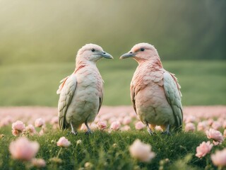 two birds on a fence