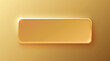 Golden frame label, event bar button, gold signboard. Vector illustration