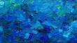 abstract blue oil painting. brush strokes on canvas for social media background