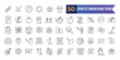 © Rubbble - Genetic engineering icons set. Outline set of genetic engineering vector icons for ui design. Outline icon collection. Editable stroke.