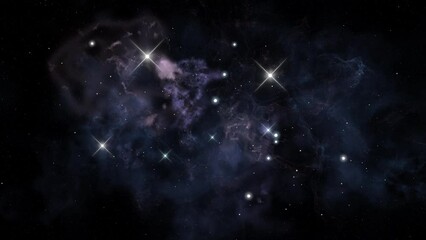 Wall Mural - space nebulae rotation looped