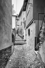 Wall Mural - old village view of monferrato region (italy, piedmont region) near casale monferrato. this area is world famous for its valuable red wines (like barolo and barbaresco) and is unesco site since 2014.