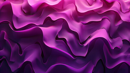 Wall Mural - Vibrant purple and pink wavy lines background. Three dimensional texture.