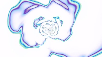 Wall Mural - Flowing blue and violet marble texture on white background. Loop able simple animation