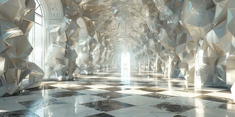 Wall Mural - Futuristic Crystal Palace