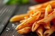 Penne pasta with tomato sauce