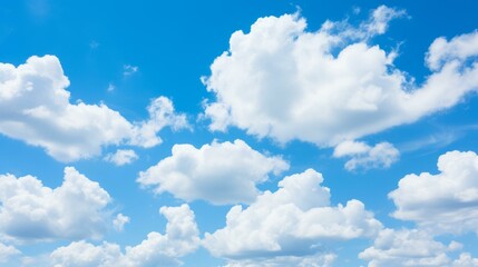 blue sky with white clouds background