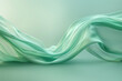 A seafoam green wave, light and airy, flows gently over a seafoam background, creating a feeling of lightness and ease.